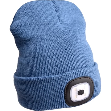 Kötött Sapka Kék kivehető LED homloklámpával MAD.43191