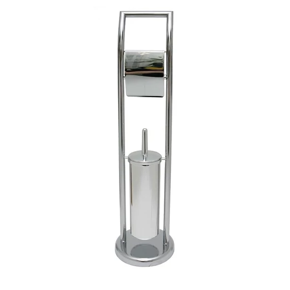 AWD Álló WC-papír és kefetartó, króm (02071981)