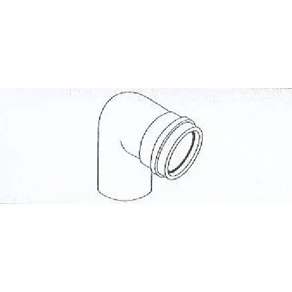 Almeva Könyök idom, 90°, natúr (ANSB98)