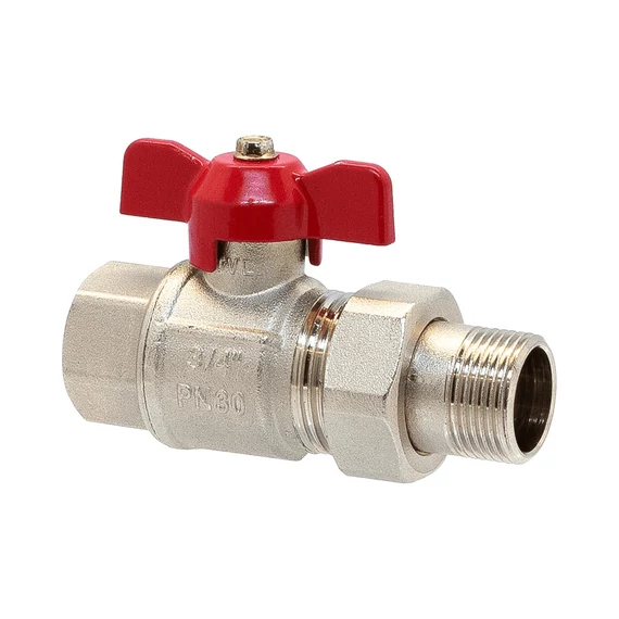 Technovelle Mini golyóscsap, külső-belső menetes (KB), 1/2