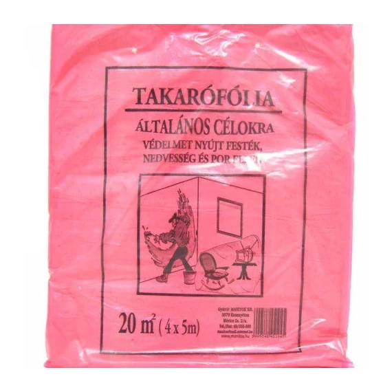 Takarófólia, vékony (standard), 20 m²