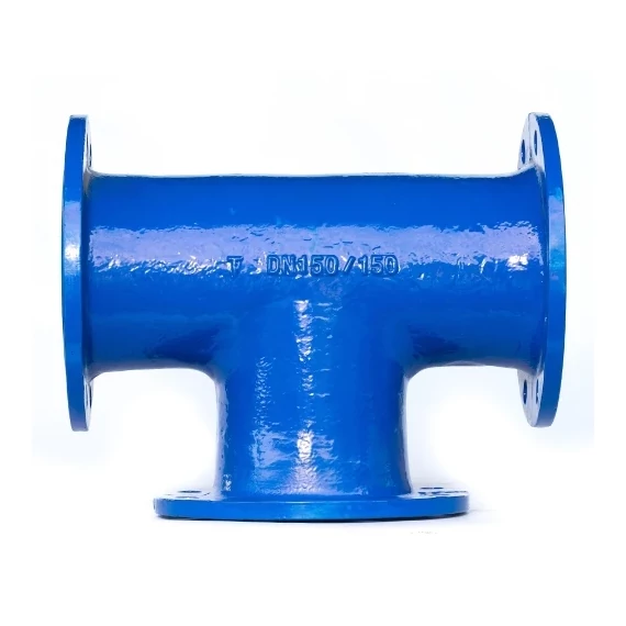 Hawle öntvény peremes T-idom, NA80/80