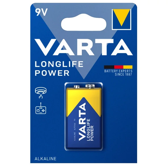 Varta 9V alkáli elem (6LR61)