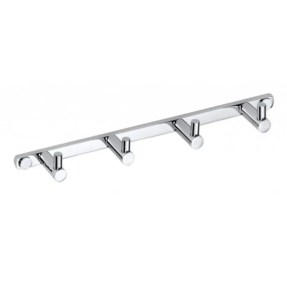 Bemeta Omega Ötrészes kihajtható törölközőtartó fogas, 270 mm, króm (XR204)