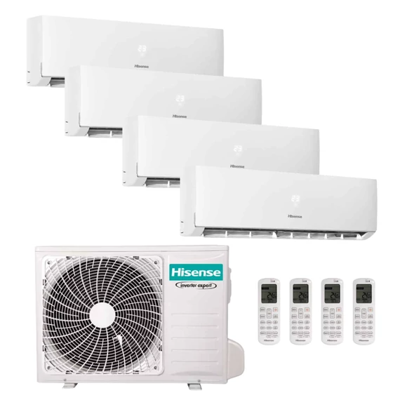 Hisense Multi-split klíma szett 10 kW 4AMW105U4RAA kültéri egység + 4db DJ35LE0EG beltéri egység