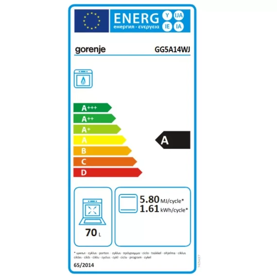 Gorenje GG5A14WJ gáztűzhely