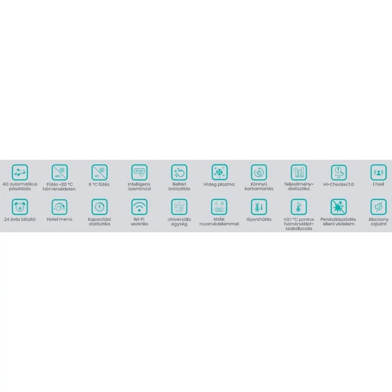Hisense Wings Comfort 3, 5 kW split klíma szett, hűtő-fűtő légkondicionáló (-20°C-ig), Wi-Fi, tálcafűtés