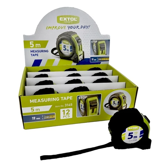 Mérőszalag 5mx19mm gumírozott MAD.3145