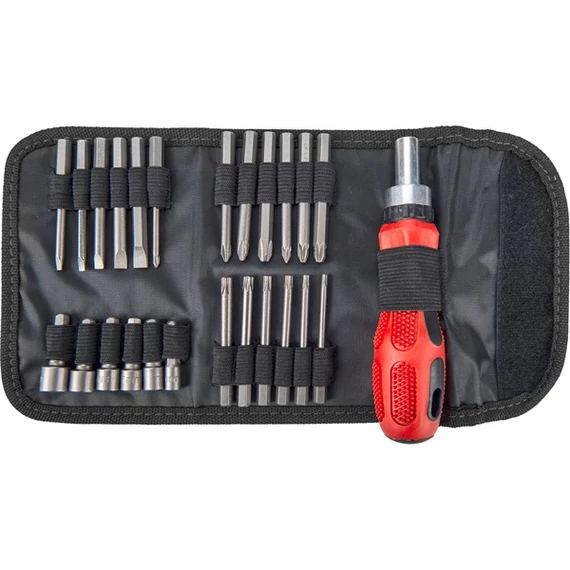 Extol Racsnis csavarhúzó és dugókulcs készlet, 25 részes (MAD.8819155)