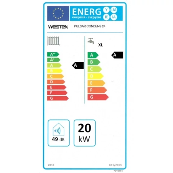Westen Pulsar Condens+ 24 kondenzációs kombi gázkazán (7669493) telepítési tanusítvány